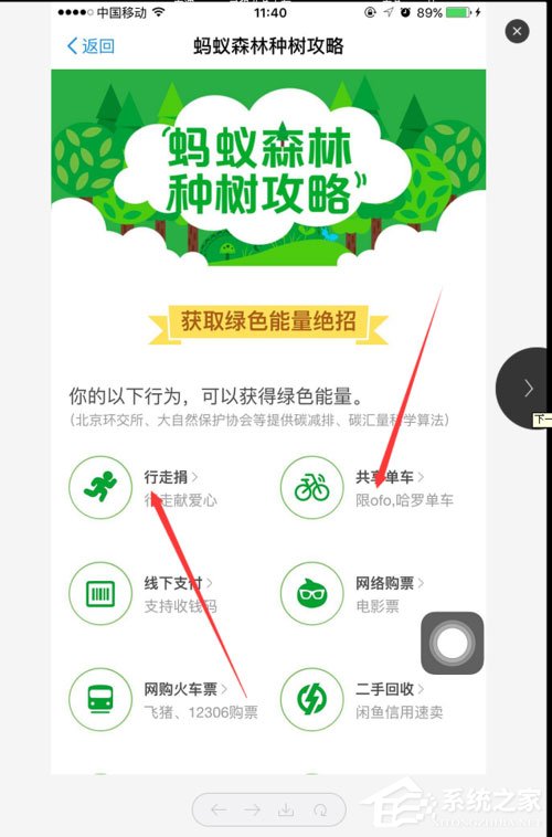 支付寶螞蟻森林能量怎么獲??？