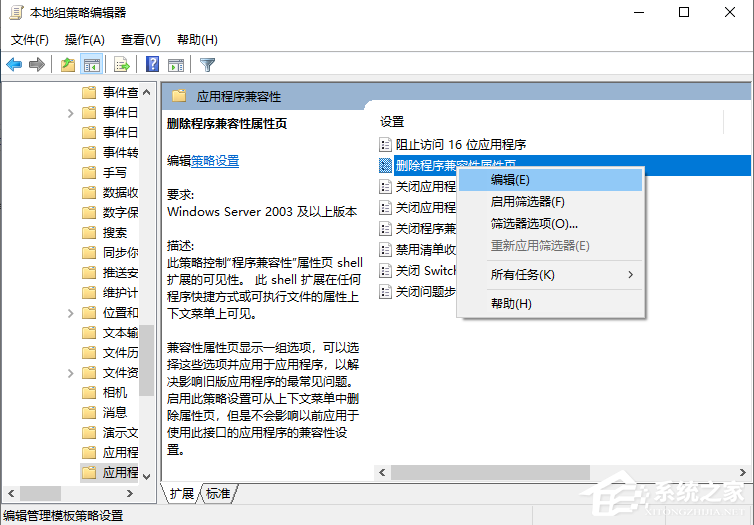 Win10專業(yè)版兼容性選項(xiàng)不見了要怎么解決?