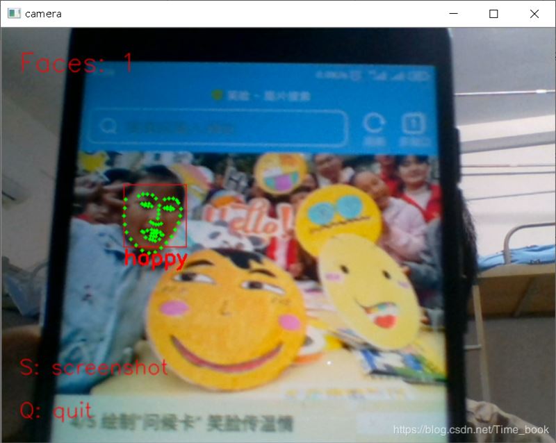 Python+Dlib+Opencv實現(xiàn)人臉采集并表情判別功能的代碼