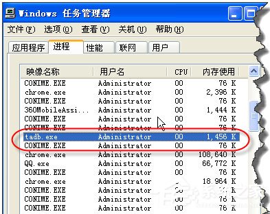 WinXP系統(tǒng)怎么禁止tadb.exe自啟動？
