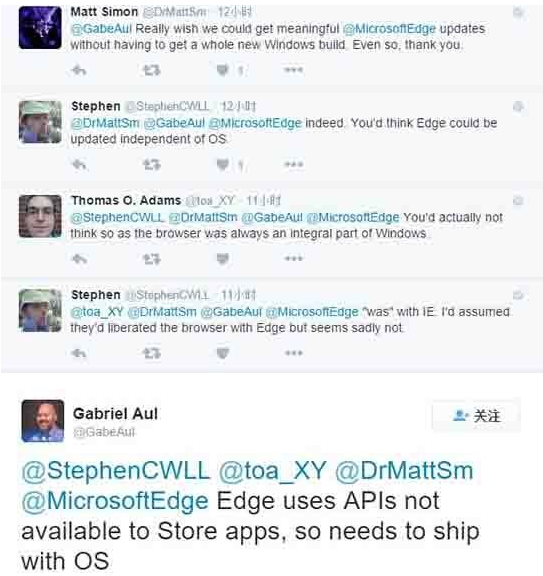 Win10 Edge瀏覽器為什么不能通過應用商店更新？
