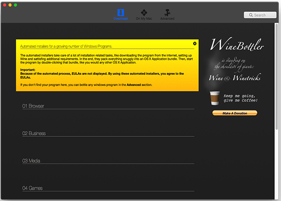 winebottler怎么使用？一個在Mac上運行Windows應用的東西
