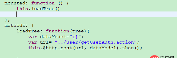 javascript - vue mounted 調(diào)用method方法后，method里的post報錯。