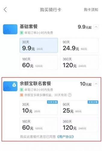 余額寶聯(lián)名套餐多少錢？和基礎(chǔ)套餐對比分析