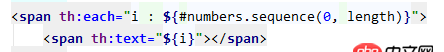 javascript - thymeleaf模板 只有l(wèi)ength如何循環(huán)生成標簽？