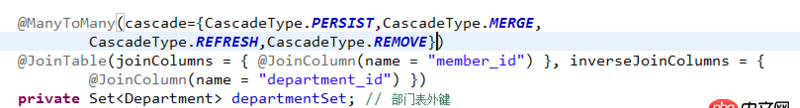 java - hibernate雙向多對(duì)多的關(guān)系中，怎么通過修改其中一方的時(shí)候中間表自動(dòng)更新