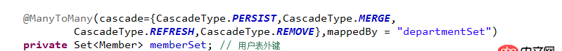 java - hibernate雙向多對(duì)多的關(guān)系中，怎么通過修改其中一方的時(shí)候中間表自動(dòng)更新