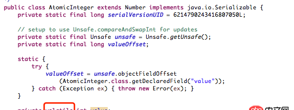 java - AtomicInteger等原子類，是不是不用volatile修飾，自帶volatile屬性？