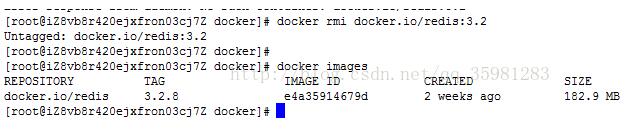 在docker下刪除兩個(gè)id相同的鏡像的操作