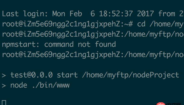 node.js - 終端 遠(yuǎn)程連接服務(wù)器，終端關(guān)閉后，服務(wù)器無法運(yùn)行