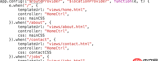 angular.js - 使用angular route的時候，頁面切換會暫時性出現一段空白，然后內容才加載出來