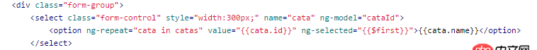 angular.js - ng-repeat用于option標(biāo)簽。