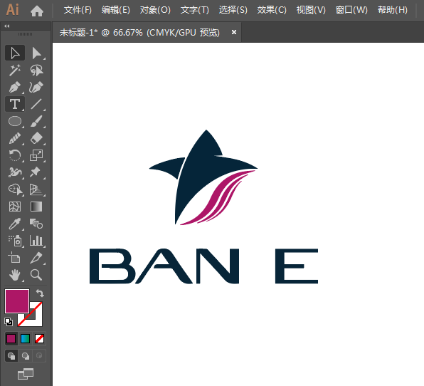 BANSE標(biāo)志LOGO用AI設(shè)計(jì)的方法