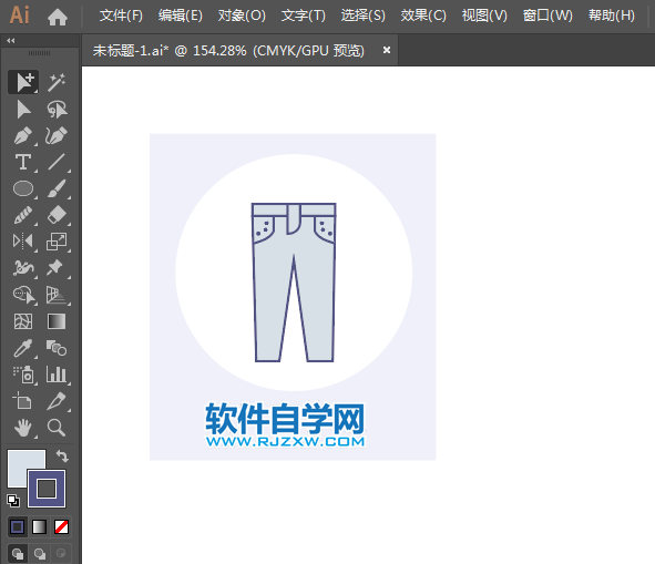 ai怎么畫牛仔褲圖標(biāo)