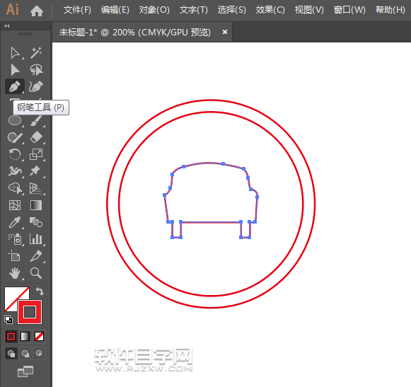 ai怎么畫(huà)機(jī)動(dòng)車(chē)行駛路牌